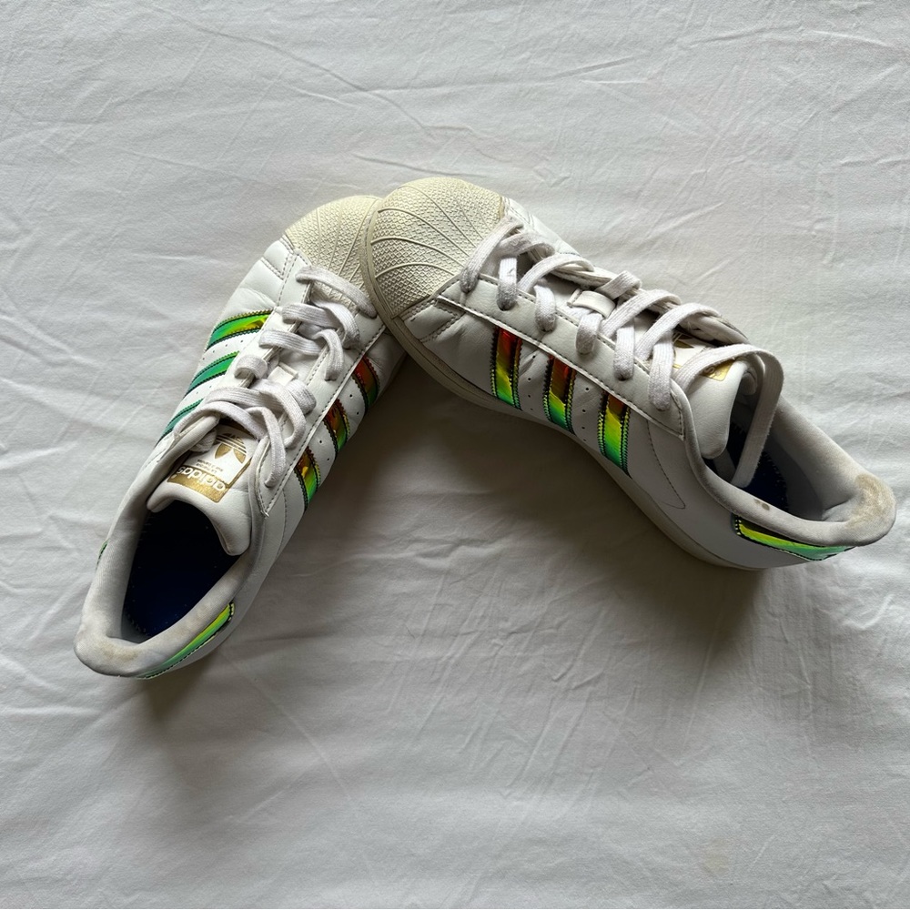 Rainbow Adidas Superstars